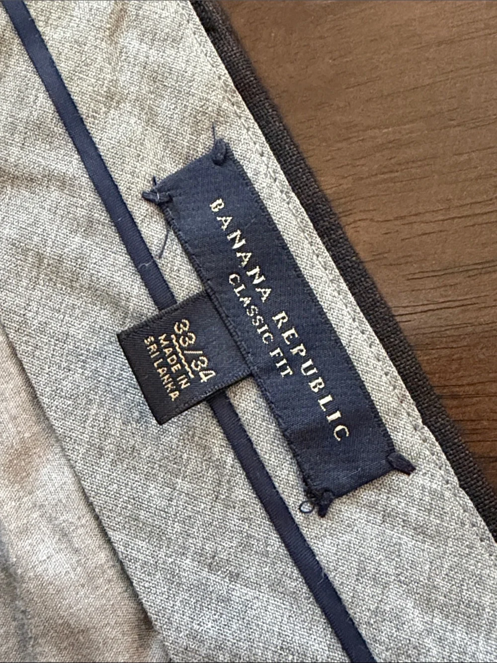Banana Republic Dark Charcoal Men's Dress Trousers